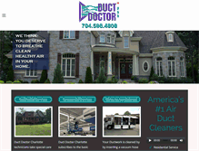 Tablet Screenshot of ductdoctorcharlotte.com